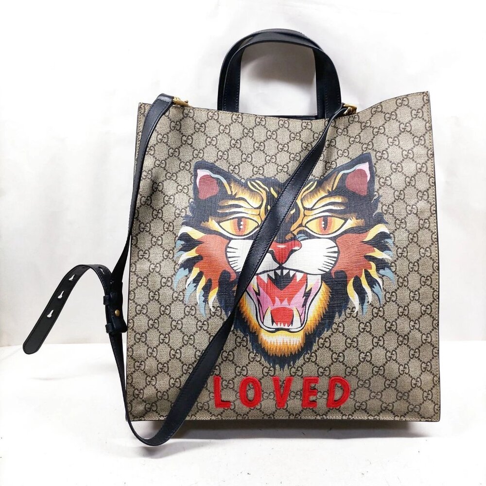 Gucci Brown PVC Tote Bag mon837-101625